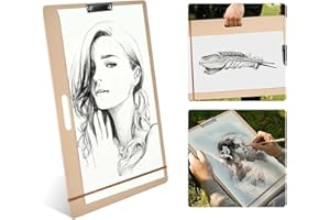 EMUKOEP DrawinPortable Art Students Wooden Sketch Board 8K 45×6g Board A2 Watercolour Board 60×45×1 Portable Art Students Wooden Sketch Board 8K 45×60Cm for Indoor Outdoor Painting Drawing