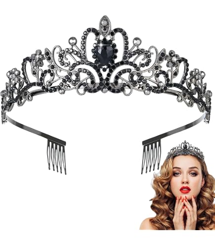 QERPON Élégante couronne de phénix chinoise avec pompons QERPON Élégante couronne de phénix chinoise avec pompons