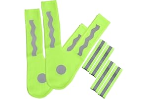 FEIGO Kinder Warnweste reflektierende,Leichte Warnweste mit 4 Reflektorband,V-Form Kinder Warnschutzweste für Outdoor,geeignet für Radfahren,Schule und Laufen