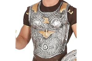 Fiestas GUiRCA - CUIRASSE Szary Żołnierz legionalny Rzymski - Akcesorium do przebrania - Kostium na karnawał - Temat: