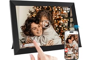 Dora Sicom Cadre numérique Photo WiFi,32 Go de RAM 1280x800 IPS Écran Tactile LCD 10,1 Pouces WiFi,Cadre Photo numérique (Noi