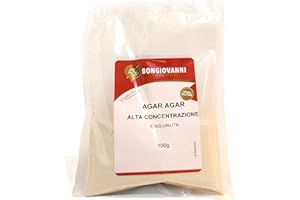 BONGIOVANNI FARINE E BONTA' NATURALI Agar Agar Alta concentración y solubilidad (Montersino) 100g