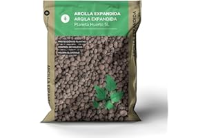 PLANETA HUERTO Planète potager | Argile expansée 5 L - Améliorateur de substrats, aération et rétention d'humidité dans les pots