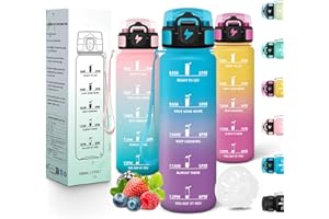 Motswedi Botella agua Niños, 500 ml Reutilizable, Cantimplora Infantil, a Prueba de Fugas, Botellas de agua para Niños, Sin BPA, Cantimplora para Escuela, Gym, Yoga, Oficina, Azul Morado