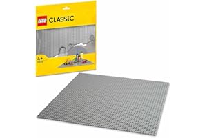 LEGO 10701 Classic Base Gris, Juego de Construcción para Niños y Niñas, 4 Años