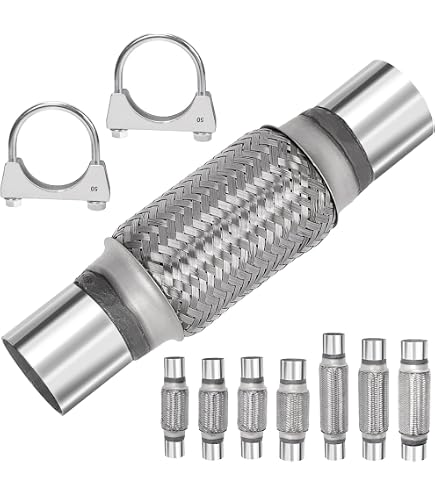 Raccord Tuyau Échappement Acier 50 X 100 Mm - Réparation Universelle Silencieux