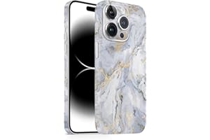 TF Skins Skin passend für das iPhone 14 Pro Skin/Schutzfolie für die Rückseite und Seiten in edler Optik inkl. Kameraschutz Schutz vor Kratzern (Gold Marble)