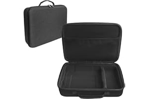 JOYSOG Sac de rangement rigide pour mini robot de nettoyage de vitres Ecovacs (35 x 25,5 x 8,5 cm) (noir)