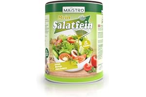 MAISTO Aderezo vegano para ensalada con hierbas y ácido cítrico. No necesita vinagre 200g / 1.2 litros. Preparado rápidamente, versátil. Ensalada MAISTRO fina 200g