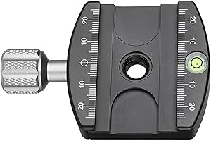 Leofoto LHC-60 60mm Screw-Knob Clamp with Plate/ARCA/Ball Head Compatible