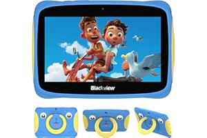 Blackview Android 13 Tablet per Bambini 7 Pollici, Wi-Fi, 4GB+32GB/TF 1TB, 3280 mAh, Controllo Parentale, Bambino Giochi Educativi, Google GMS, Bluetooth 5.0, Doble Cámara, Blu