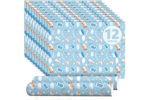 SCENTORINI Baby Powder Scented Drawer Liners, Scent Paper Liners for Wardrobe, Bedroom, Closet, Shoe Cupboard 12 Sheets