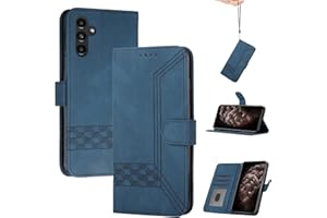 momoka Store Handyhülle für Samsung Galaxy A54 5G,TPU Klapphülle Schutzhülle für,Lederhülle mit Standfunktion und Kartenfach-Blau