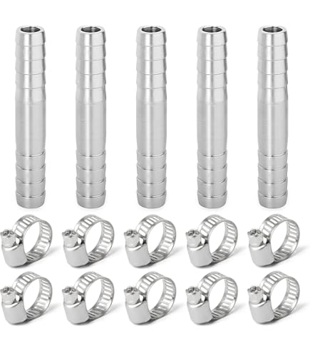 Raccord De Tuyau Cannelés, 3Pcs 22mm*60mm Connecteur Droit