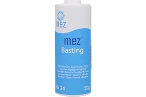 MEZ Basting, Spessore: 24, Presentazione: 20G, Lunghezza: 340M 1716 Fili per Cucire