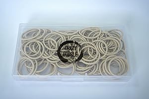 Crazy Bobble® 120 PCS Kids Hair Ties, Mini Hair Bands, No-Metal Hair Elastics, Small Ponytail Holders, Hair Accessories for Kids, Girls, Infants, Toddlers, 2.5cm in Diameter (Blonde)