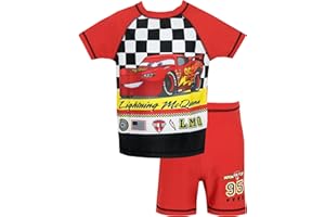 Disney Cars Lightning McQueen dwuczęściowy kostium kąpielowy dla chłopców