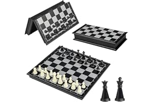 GTYARYUA Jeu d’echec, 13 × 13cm Jeu d Echec Enfant, Petit Echiquier Voyage, Jeus Echecs Pliable, Echecs Magnetique pour Enfants et Adultes pour Déplacements, Voyages, Camping (A)