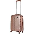 Senator Hardside Carryon Luggage 20 Inches Small Suitcase on Wheels for Unisex A207 | Ultra Lightweight cabin size luggage Carry on with Spinner Wheels 4 (Carry-On 20-Inch, Rose Gold)