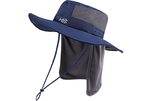 Bassdash Chapeau de Protection Solaire Boonie UPF 50+ pour la Pêche