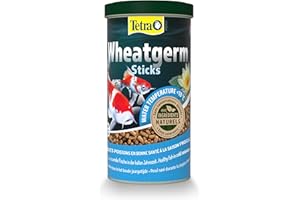 Tetra Pond Wheatgerm Sticks – Alimentation Equilibrée aux Germes de Blé pour Poissons de bassin – Recommandé en automne et au printemps – Riche en fibres – Très Energétique - 1 L