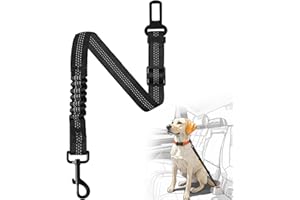 Blanlody Cintura Sicurezza Cani Auto Cintura Cane Auto Regolabile Cintura Auto per Cani Flessibile Cintura Di Sicurezza Auto Resistente Allo Strappo Cintura per Cani Auto Adatto A Tutti I Cani E Gatti