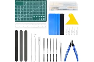 PLAPOT 32 Pezzi Model Kit Tool,Kit di Strumenti Modello Gundam,Kit Modellistica di Base per Riparazione e Fissaggio,Riparazione di Modelli di Edifici di Base Model Tools Kit