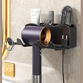 Microcase Hair Dryer and Regulatory Hanger Stand for Toiletries - AL5053 (BLACK)