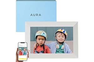 Aura Carver Cadre Photo numérique Intelligent 10,1 Pouces WiFi Cloud Cadre Photo numérique, Stockage illimité Gratuit, Envoye