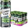 Candy Can, Rick and Morty, Green Mix, Sour Apple Flavoured Fizzy Drink, Nostalgic American Soda Flavours, Sugar Free, Sparkling Pop Cans (12 x 330ml)