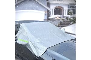 Hivexagon Protector Solar para Luna Delantera, Cubierta para Parabrisas de Coche, Resistente al Agua, Polvo, Rayos Ultravioleta, Sol, Escarcha, Hielo y Nieve, Coches y SUV Durante Todo el año