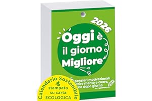 BLUBIRD Calendario Motivazionale 2026 | Oggi è il Giorno Migliore | Un Pensiero Filosofico per 365 Giorni | Idea regalo Geniale | Formato 10x14 cm