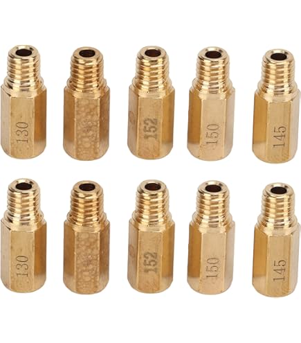 Set 12 Ugelli Carburatore DELLORTO - Misure 90-200, Filettatura M5x0.75mm, Per Scooter E ATV - Foto 8