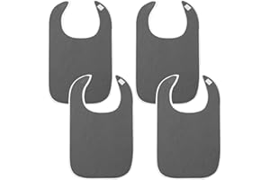 Fiyuer Babero Adulto, Baberos para Adultos Grandes, Baberos Personas Mayores, Protector de Ropa para Madre y Padre, Reutilizable, Lavable y Duradero