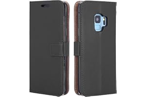 NWNK13® Compatible for Samsung Galaxy J4 Plus 2018 Black Premium Range Leather Protective Smartphone Folio Book Case for Samsung J4+ Wallet Case [ Magnetic Closure ] With [ Card Slots ]