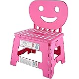 Helperfect® 2in1 Sedia e sgabello pieghevole per bambini con schienale - Stabile, Sicura, facile da maneggiare - Perfetto anc
