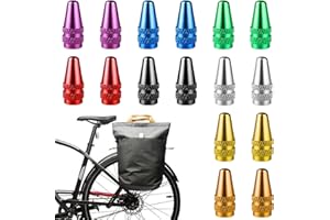 VEEHAOLU 16Pcs Presta Valve Caps, Colourful Presta Valve Stem Covers for Bikes - Protect and Decorate Your MTB, Road Bikes