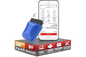 IKIKIN Wireless OBD2 Scanner Bluetooth, for iOS iPhone/Android Automatic Diagnostic Scanning Tool, Car Fault Check Engine Light OBDII Car Code Reader for All OBDII Protocol Vehicles Bluetooth 4.2