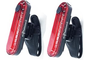 Constefire LED recargable,Luz Trasera Recargable USB para Bicicleta, 2 Unidades, Impermeable, 4 Modos, Luces Rojas,