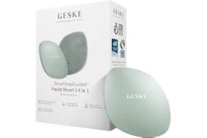 GESKE | SmartAppGuided™ Facial Brush 4 i 1 | ansiktsrengöringsborste | mjuk silikonborste | professionell ansiktsrengöring