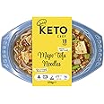 Keto Chef Mapo Tofu Noodles - Vegan Friendly, Made from Organic Konjac Flour, Instant Microwave Meal, Suitable for Vegan Diet, | Ready to Eat (370g) Pack of 4
