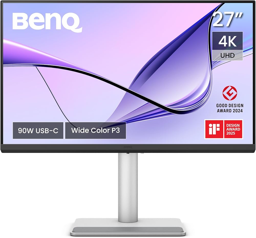 BenQ MA270U 27'' 4K UHD IPS 2XHDMI USB C HDR 400 MacBook Pro Ve MacBook Air Destekli Monitör