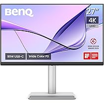 BenQ MA270U 27 inch 4K 3840x2160 Monitor for MacBook Pro/Air, Dual