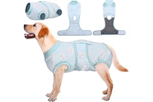 Kuoser Hundebody Nach Op, Hundebody Nach Kastration Rüde Hündin,Hundebody Nach Op Hündin, Atmungsaktiv Body Für Hunde Nach Op,Leckschutz Hund, Anti-Wundlecken Op Body Hund,Stern XXL