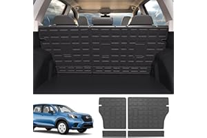 powoq Fit 2019-2023 Subaru Forester Rear Backrest Mats TPE Back Seat Protector All Season Protection for 2019 2020 2021 2022 2023 Subaru Forester Accessories (Rear Backrest Mat)