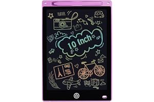 Duravel 10 Inch Doodle Pad Portable Erasable Reusable Writing and Drawing Pad, Learning Toys Kids Writing Board for Boys and Girls (Pink, 10 Inch)