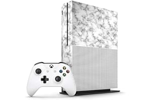 VINYL REVOLUTION Xbox One S White Marble Console Skin/Cover/Wrap for Microsoft Xbox One S