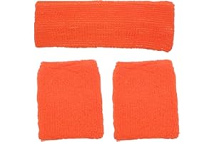 Topkids Accessories Lot de 3 bandeaux et bandeaux de poignet unisexes pour exercice, bandeaux colorés et bandeaux absorbants pour adultes et enfants, accessoires de fitness