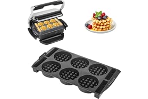 Hivio Waffeleinsatz für Tefal OptiGrill XL, Silikon Waffelblech Einsatz Waffelzubehör für Optigrill Elite Xl, 4in1 XL, 2in1 XL, Plus XL, Elite Plus XL