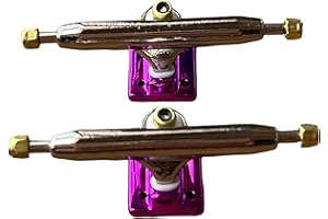 LEEFAI Touche Pro Trucks 32/34/36 mm 4.0 - Plaque de base v2 améliorée avec plaque de base matérielle, couleur et taille (34 mm, violet)